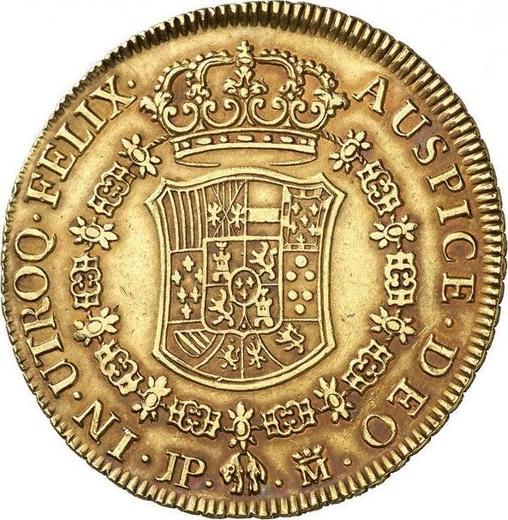 Reverse 8 Escudos 1760 M JP - Gold Coin Value - Spain, Charles III