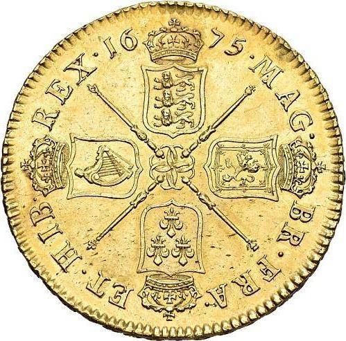 Reverse Five guineas 1675 "First laureated bust" - Gold Coin Value - United Kingdom, Charles II