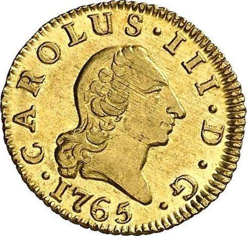 Avers 1/2 Escudo 1765 M PJ - Goldmünze Wert - Spanien, Karl III