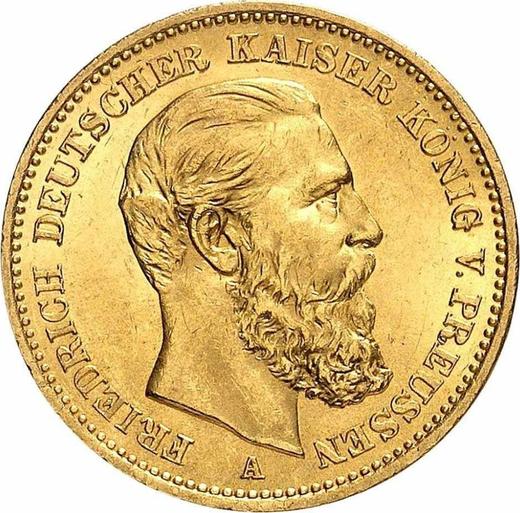 Obverse 20 Mark 1888 A "Prussia" - Gold Coin Value - Germany, German Empire