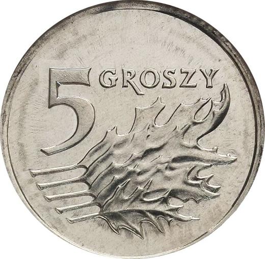 Reverse Pattern 5 Groszy 2005 Copper-Nickel -  Coin Value - Poland, III Republic after denomination