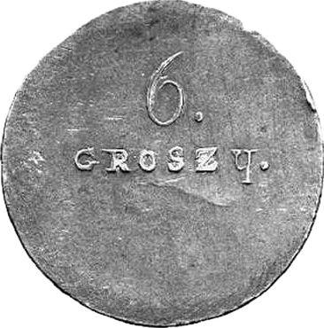 Reverse 6 Groszy 1813 "Zamosc" Without legend Without wreath -  Coin Value - Poland, Duchy of Warsaw