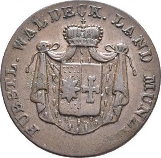 Avers 1/2 Mariengroschen 1825 F.W. - Münze Wert - Waldeck-Pyrmont, Georg Heinrich