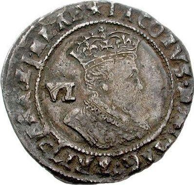 Obverse Sixpence 1611 "Fourth bust" - Silver Coin Value - United Kingdom, James I