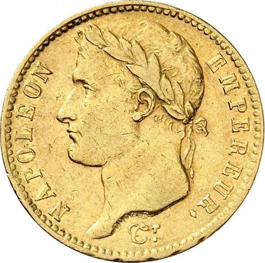 Obverse 20 Francs 1812 M "Type 1809-1815" - Gold Coin Value - France, Napoleon I