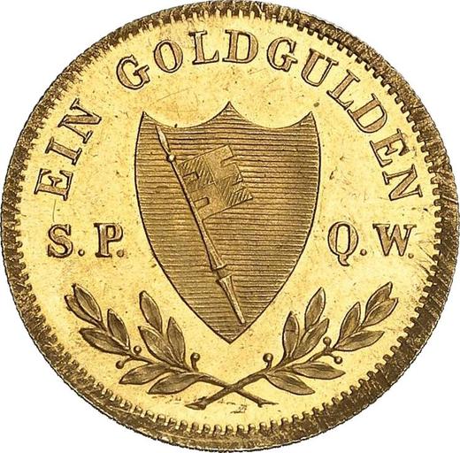 Revers Gulden Ohne jahr (1848-1850) C.V. - Goldmünze Wert - Würzburg, Maximilian II