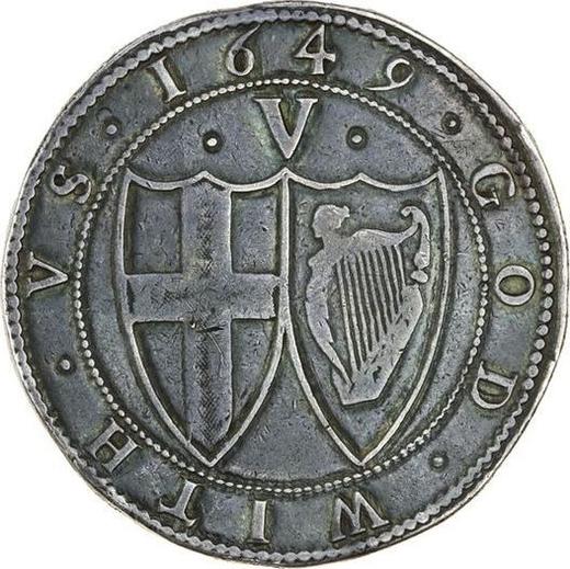 Reverso 1 Corona 1649 "Tipo 1649-1656" - valor de la moneda de plata - Gran Bretaña, Mancomunidad