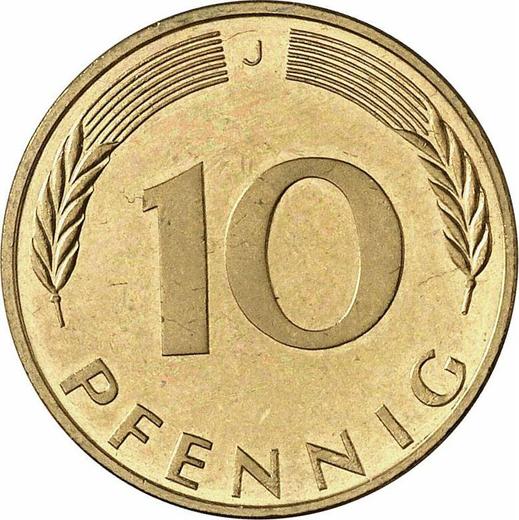 Obverse 10 Pfennig 1974 J - Coin Value - Germany, FRG