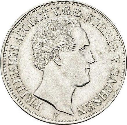 Obverse Thaler 1850 F - Silver Coin Value - Saxony-Albertine, Frederick Augustus II