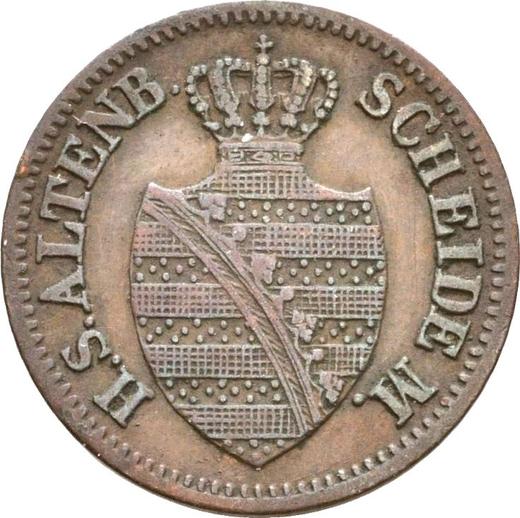 Avers 1 Pfennig 1858 F - Münze Wert - Sachsen-Altenburg, Ernst I