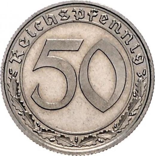 Obverse 50 Reichspfennig 1938 A "Type 1938-1939" -  Coin Value - Germany, Third Reich