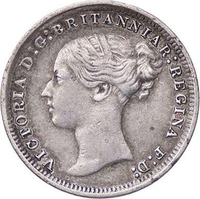 Avers 3 Pence 1873 - Silbermünze Wert - Großbritannien, Victoria