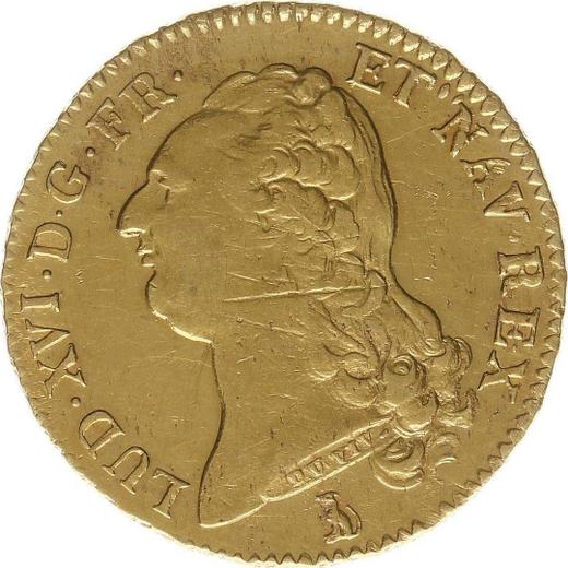 Obverse Double Louis d'Or 1788 T - Gold Coin Value - France, Louis XVI