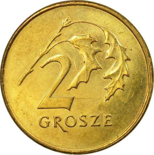 Reverse 2 Grosze 2009 MW -  Coin Value - Poland, III Republic after denomination