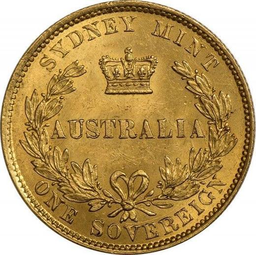 Reverse Sovereign 1862 - Gold Coin Value - Australia, Victoria