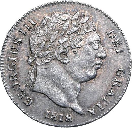 Obverse Twopence 1818 - Silver Coin Value - United Kingdom, George III