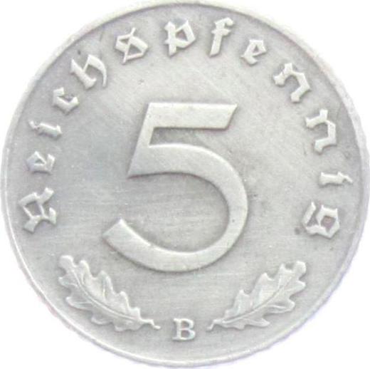 Obverse 5 Reichspfennig 1941 B "Type 1940-1944" -  Coin Value - Germany, Third Reich