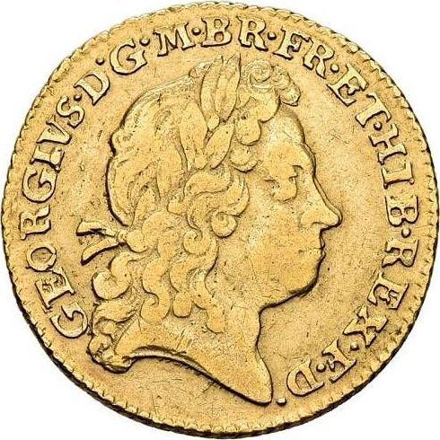 Avers 1/2 Guinee 1723 "Erste gelauerte Büste" - Goldmünze Wert - Großbritannien, Georg I