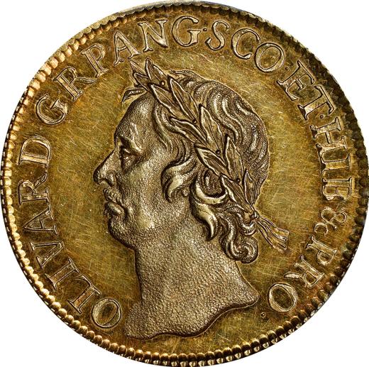 Obverse Pattern 50 Shillings 1656 - Gold Coin Value - United Kingdom, Oliver Cromwell