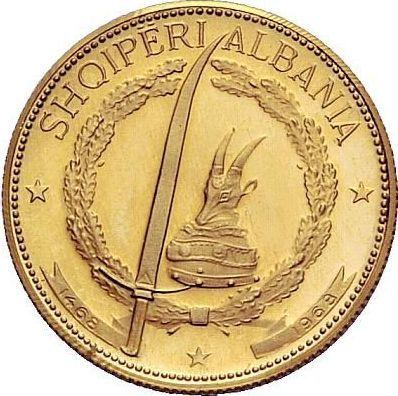 Obverse 20 Lekë 1968 Without countermark - Gold Coin Value - Albania, People's Republic
