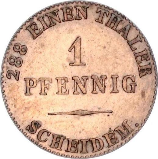 Reverse 1 Pfennig 1840 -  Coin Value - Anhalt-Dessau, Leopold Frederick