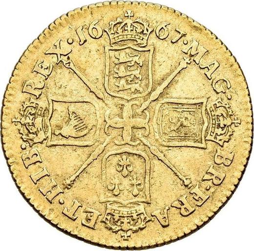 Reverse Guinea 1667 "Third laureate bust" - Gold Coin Value - United Kingdom, Charles II