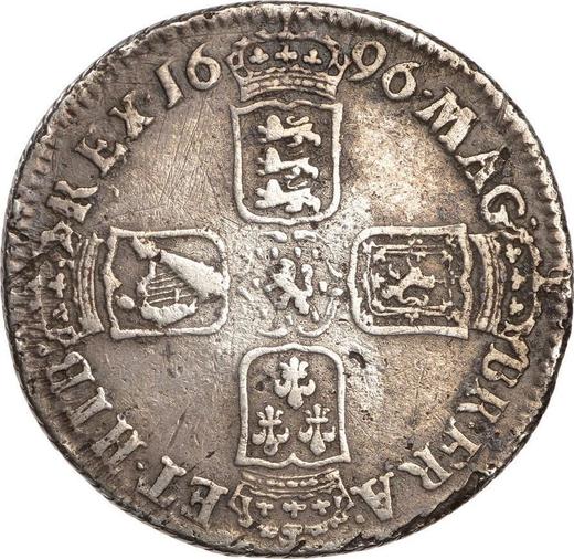 Reverse Shilling 1696 C "Third laureate bust" - Silver Coin Value - United Kingdom, William III