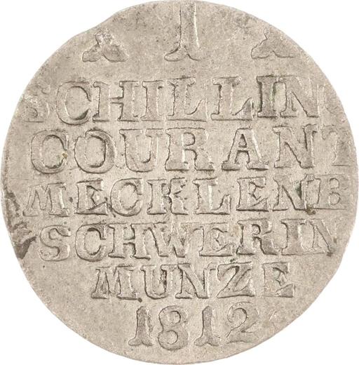 Reverse Shilling 1812 - Silver Coin Value - Mecklenburg-Schwerin, Frederick Francis I