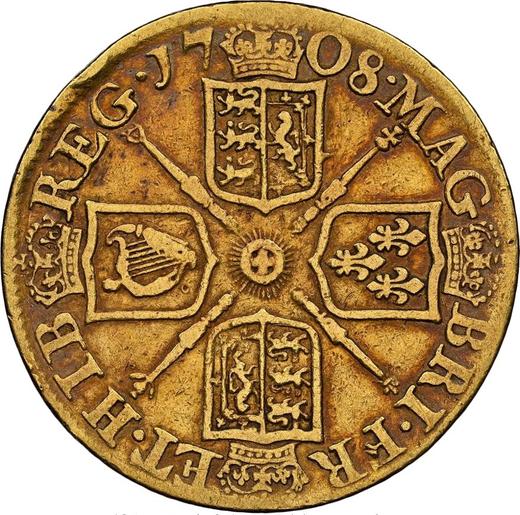 Reverse Guinea 1708 "Second draped bust" Elephant and castle - Gold Coin Value - United Kingdom, Anne