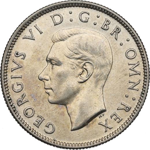 Obverse Florin 1945 HP - Silver Coin Value - United Kingdom, George VI