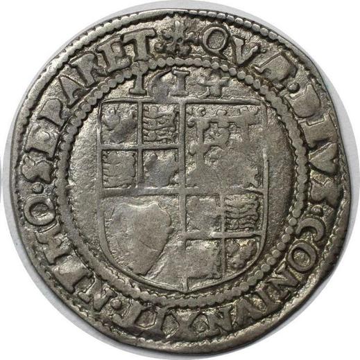 Reverse Sixpence 1614 "Fourth bust" - Silver Coin Value - United Kingdom, James I