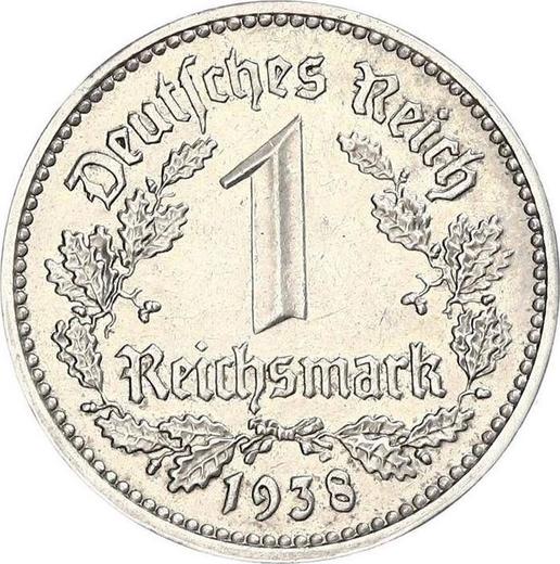 Anverso 1 Reichsmark 1938 G "Tipo 1933-1939" - valor de la moneda  - Alemania, Alemania nazi