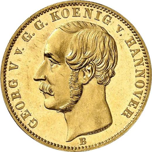 Obverse 10 Thaler 1856 B - Gold Coin Value - Hanover, George V
