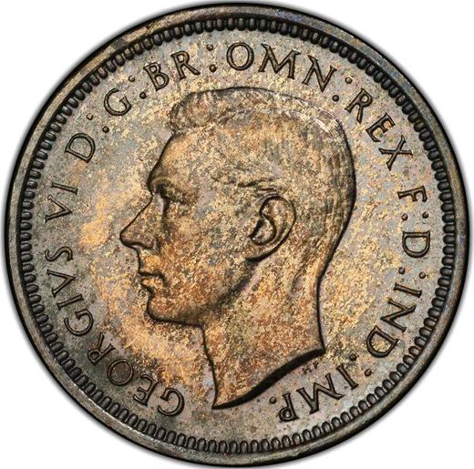 Avers 4 Pence (1 grote) 1937 - Silbermünze Wert - Großbritannien, Georg VI