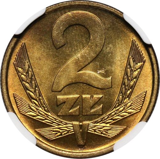 Rewers monety - 2 złote 1976 WK - cena monety - Polska, PRL