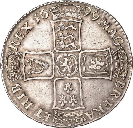 Reverse Halfcrown 1699 "New large shields" - Silver Coin Value - United Kingdom, William III