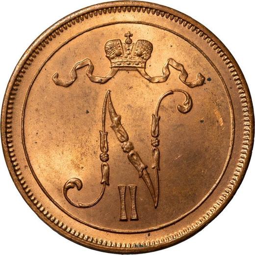 Obverse 10 Pennia 1915 -  Coin Value - Finland, Grand Duchy