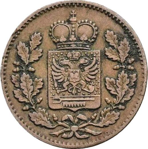 Anverso 1/4 kreuzer 1861 - valor de la moneda  - Schwarzburg-Rudolstadt, Federico Gunter