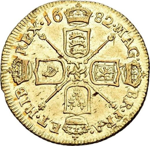 Reverse Half Guinea 1682 "Second laureate bust" - Gold Coin Value - United Kingdom, Charles II