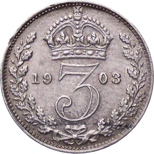 Reverse Threepence 1903 - Silver Coin Value - United Kingdom, Edward VII