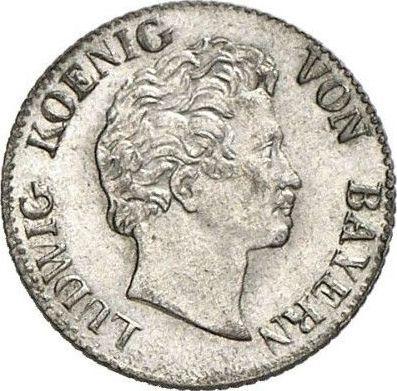 Obverse Kreuzer 1830 - Silver Coin Value - Bavaria, Ludwig I