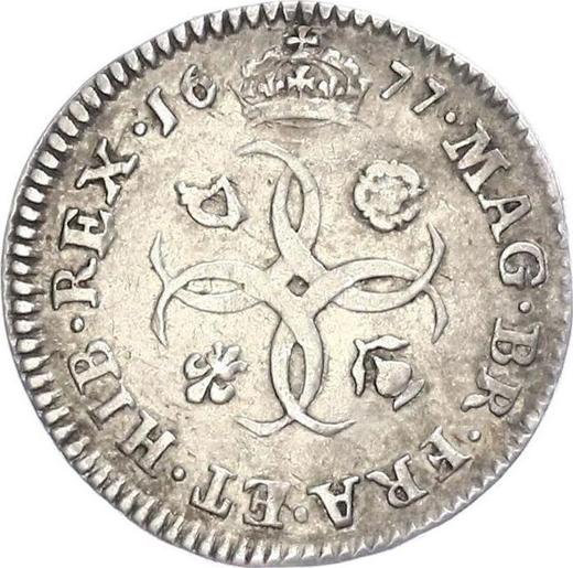 Reverse Fourpence (Groat) 1677 - Silver Coin Value - United Kingdom, Charles II