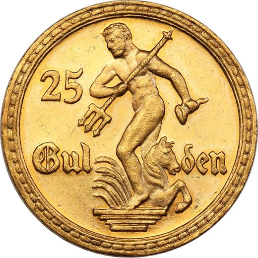 Obverse 25 Gulden 1930 "Statue Of Neptune" - Gold Coin Value - Poland, Free City of Danzig