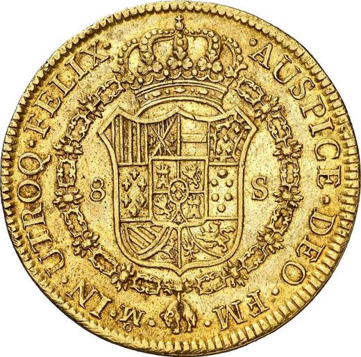 Reverse 8 Escudos 1774 Mo FM - Gold Coin Value - Mexico, Charles III