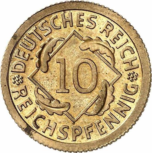 Obverse 10 Reichspfennig 1932 F - Coin Value - Germany, Weimar Republic