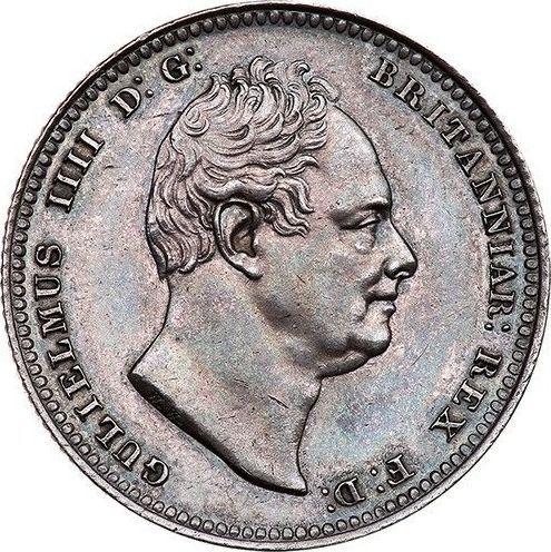 Obverse Shilling 1834 WW - Silver Coin Value - United Kingdom, William IV