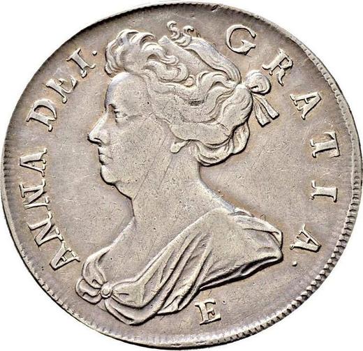 Anverso Media corona 1708 E - valor de la moneda de plata - Gran Bretaña, Ana