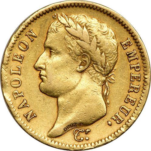 Obverse 40 Francs 1811 A "Type 1809-1813" - Gold Coin Value - France, Napoleon I