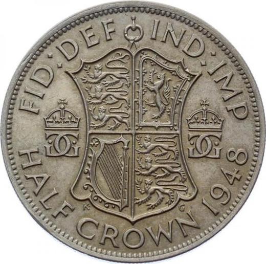 Reverse Halfcrown 1948 HP -  Coin Value - United Kingdom, George VI