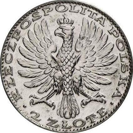 Obverse Pattern 2 Zlote 1928 "Black Madonna of Czestochowa" Platinum - Platinum Coin Value - Poland, II Republic